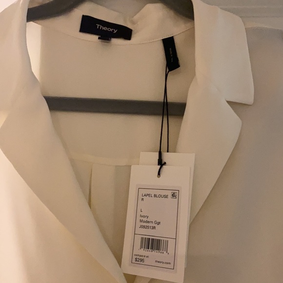 NWT 100% Silk Split Side Blouse - Picture 2 of 4